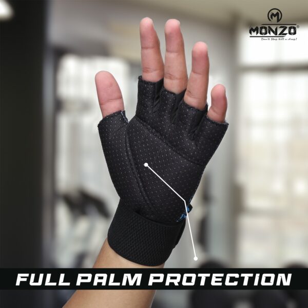 Gym Gloves Beast (Black-Blue) - Image 3