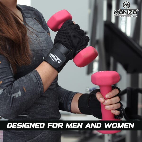 Gym Gloves Tecno Colour Black - Image 2