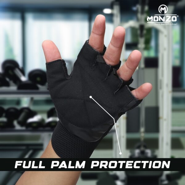 Gym Gloves Tecno Colour Black - Image 3