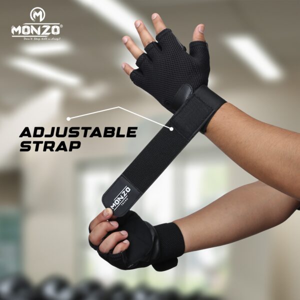 Gym Gloves Tecno Colour Black - Image 4