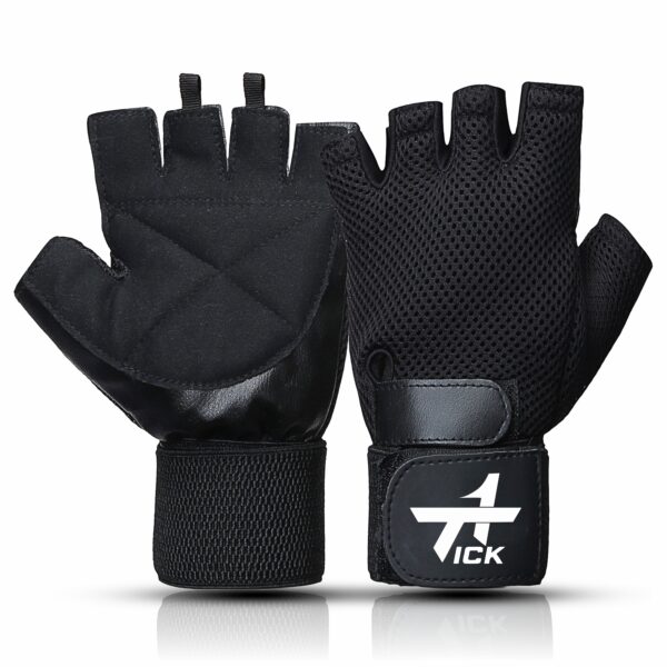 Gym Gloves Tick 1    Black